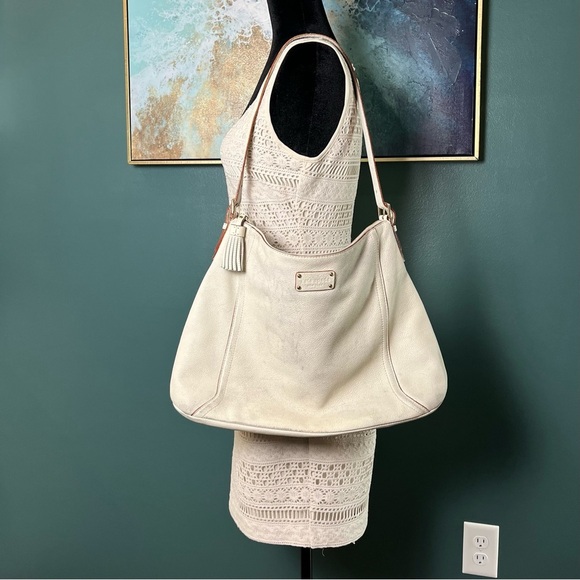 kate spade Handbags - Distressed Kate Spade Leather Hobo